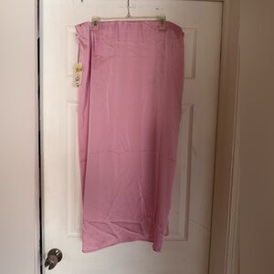 A New Day Soft Pink Midi Skirt